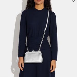 Coach - Nora Kisslock Crossbody silver/metallic - never used new with tags!